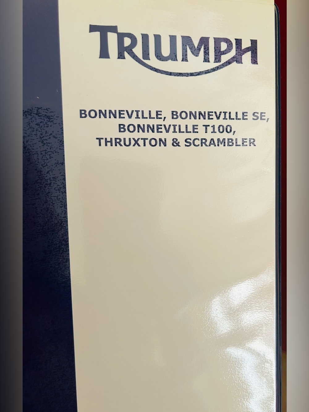 Triumph Motorcycle Service Manual